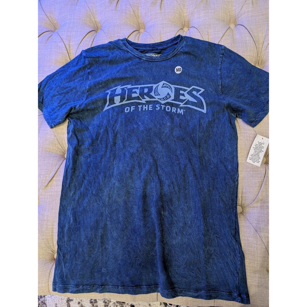 Blizzard Official, Heroes Of The Storm T-Shirt Authentic Men Medium Blue